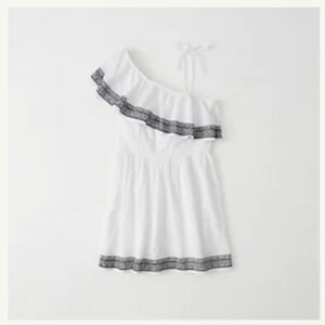 🌟💙 ABERCROMBIE EMBROIDERED ONE SHOULDER DRESS 💙🌟